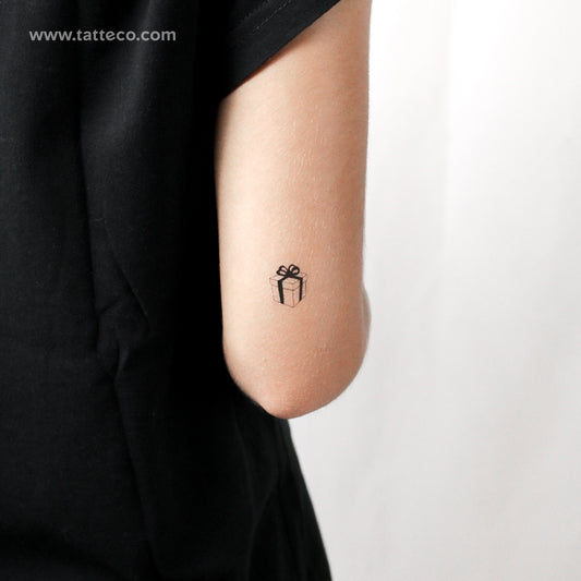 Gift Box Temporary Tattoo - Set of 3