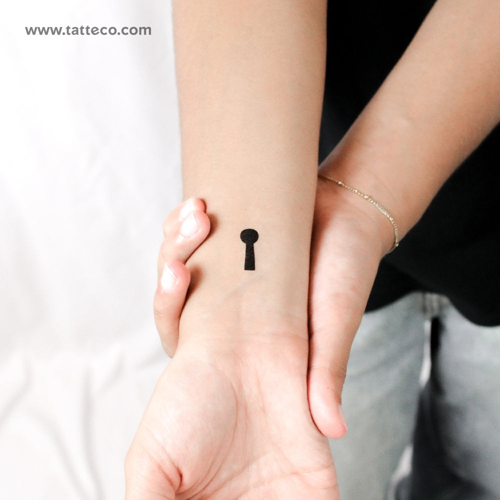 Small Keyhole Temporary Tattoo - Set of 3