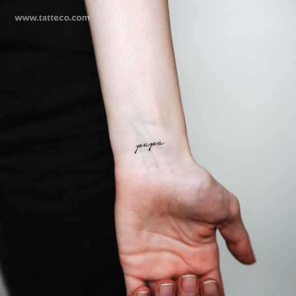 Little Papa Temporary Tattoo - Set of 3