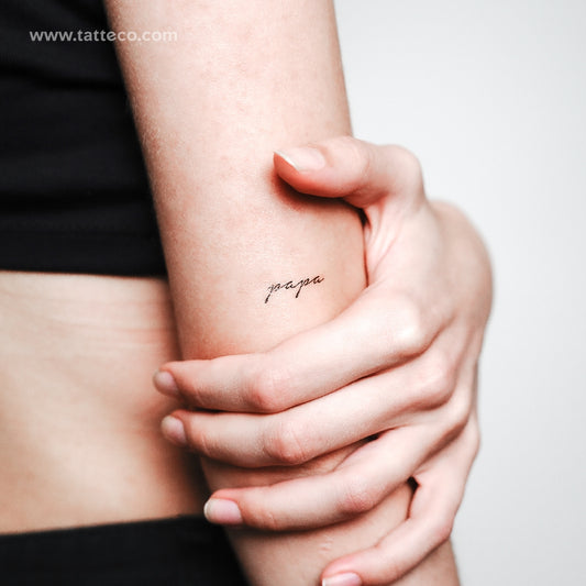 Little Papa Temporary Tattoo - Set of 3