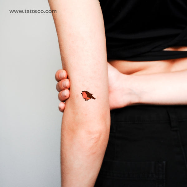 Robin Bird Temporary Tattoo - Set of 3