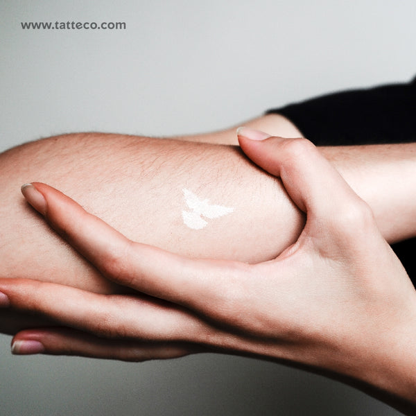 White Dove Temporary Tattoo - Set of 3