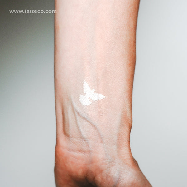 White Dove Temporary Tattoo - Set of 3