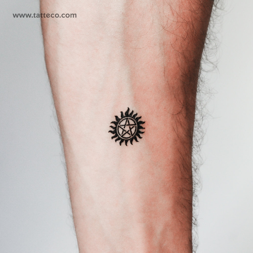 Supernatural Pentacle Temporary Tattoo - Set of 3