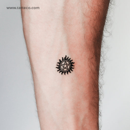 Supernatural Pentacle Temporary Tattoo - Set of 3