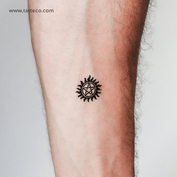 Supernatural Pentacle Temporary Tattoo - Set of 3