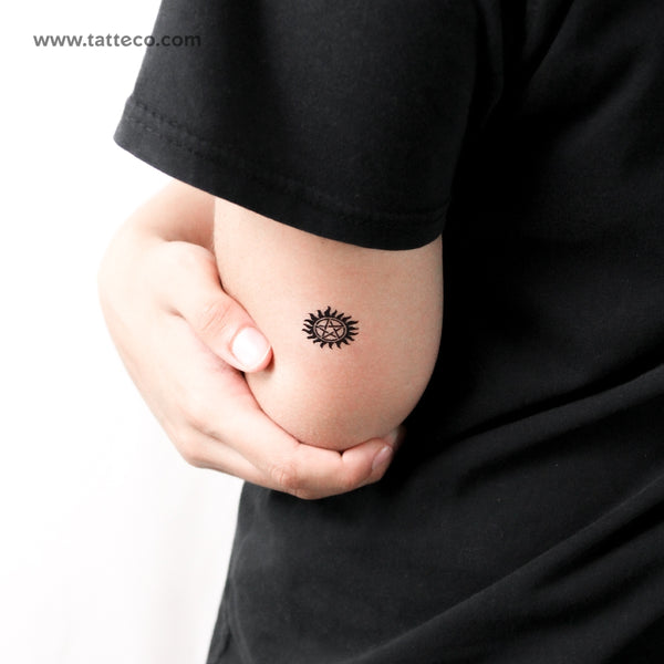 Supernatural Pentacle Temporary Tattoo - Set of 3