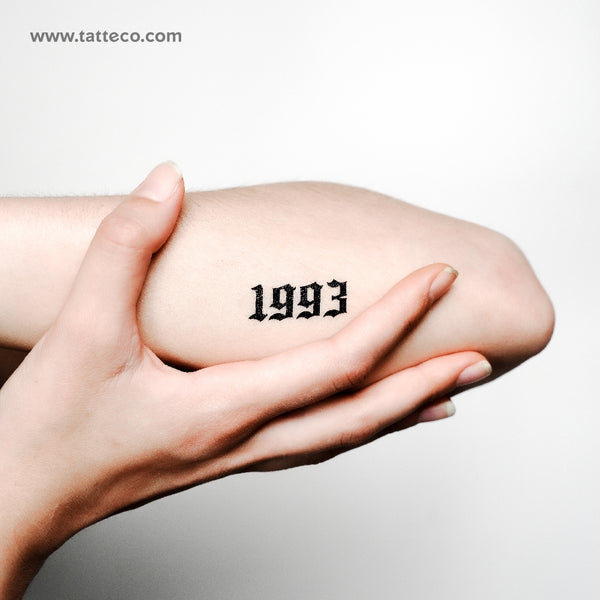 Gothic 1993 Temporary Tattoo - Set of 3