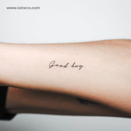 Good Boy Temporary Tattoo - Set of 3