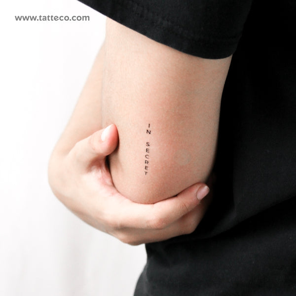 In Secret Temporary Tattoo - Set of 3