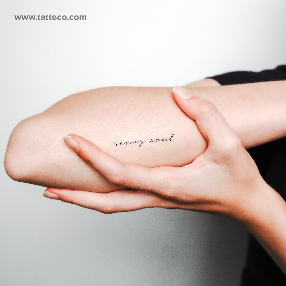Heavy Soul Temporary Tattoo - Set of 3