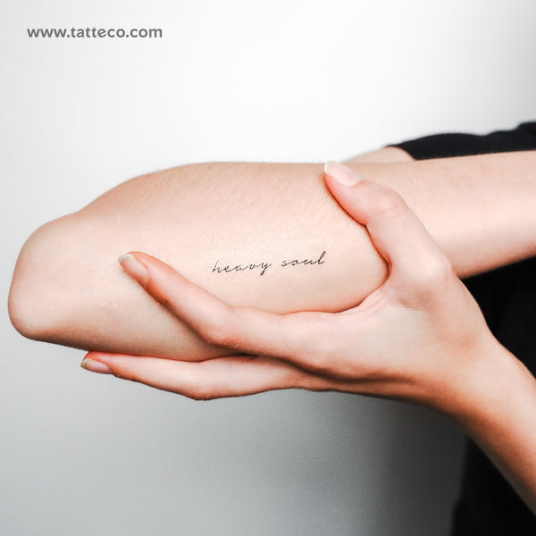 Heavy Soul Temporary Tattoo - Set of 3