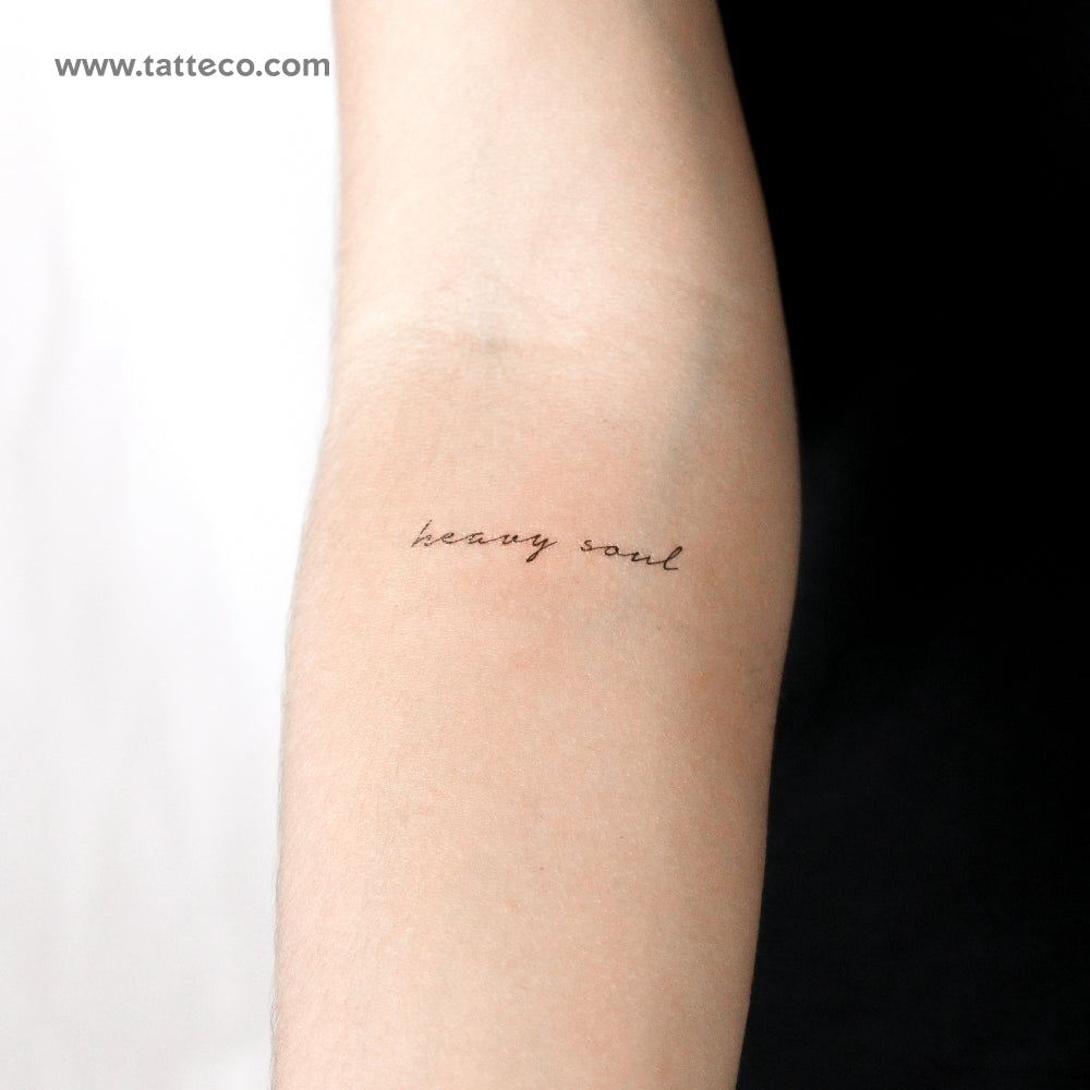 Heavy Soul Temporary Tattoo - Set of 3