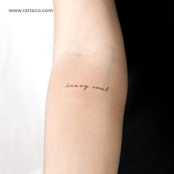 Heavy Soul Temporary Tattoo - Set of 3