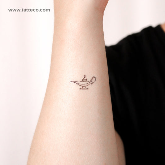 Genie Lamp Temporary Tattoo - Set of 3