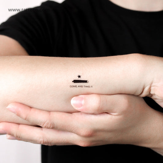 Come And Take It Temporary Tattoo - Set of 3