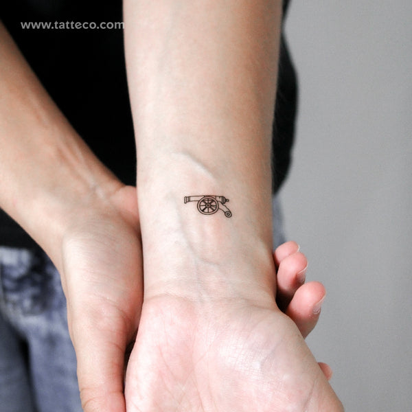 Cannon Temporary Tattoo - Set of 3