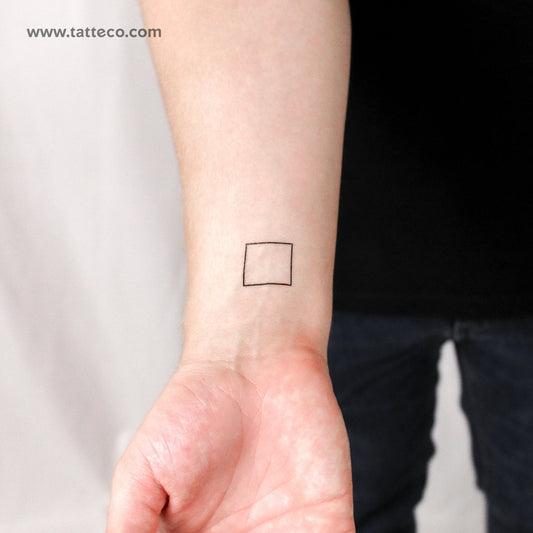 Square Temporary Tattoo - Set of 3