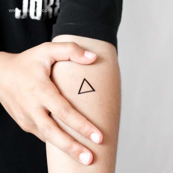Triangle Temporary Tattoo - Set of 3