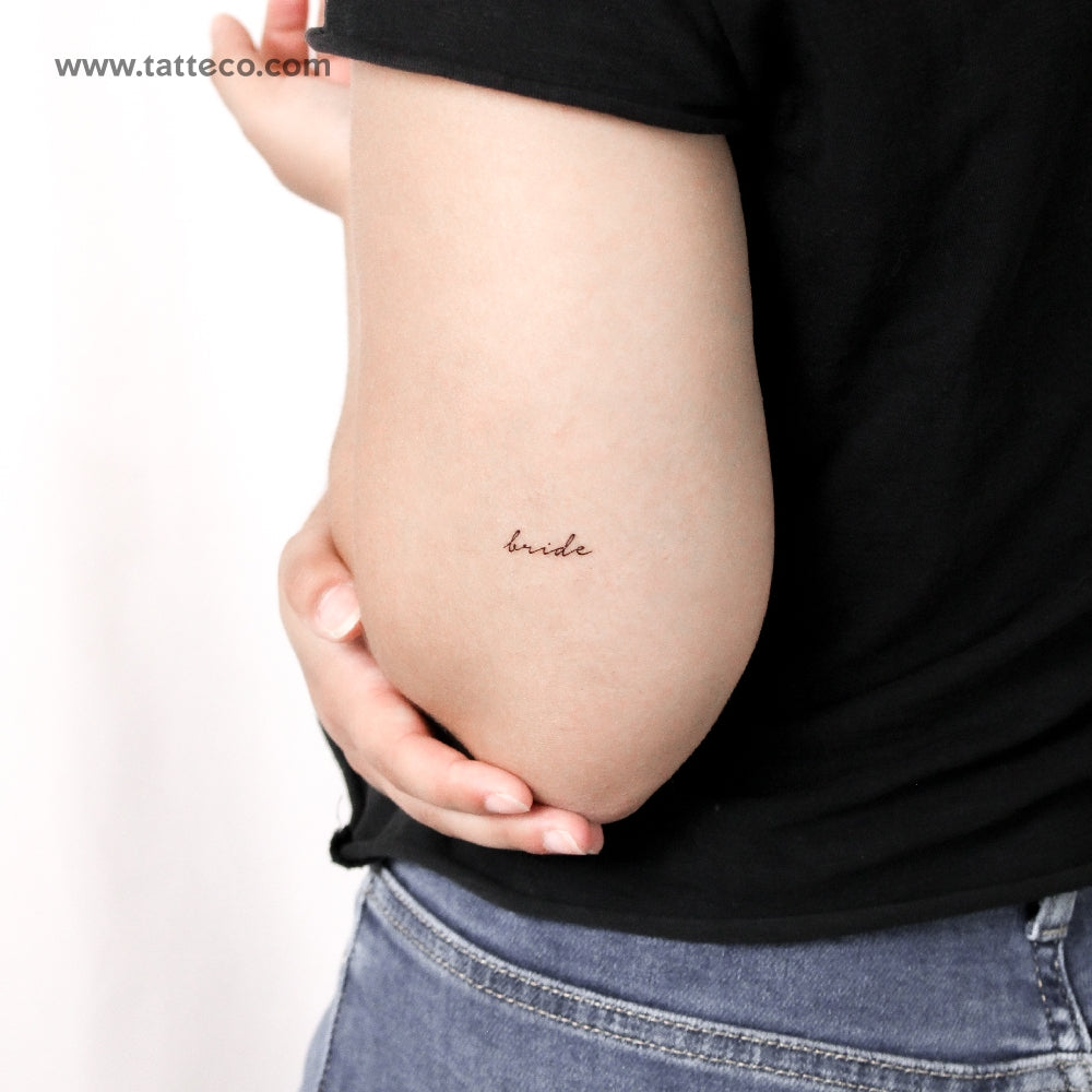 Bride Temporary Tattoo - Set of 3