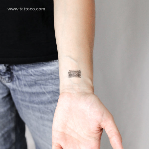 Boom Box Temporary Tattoo - Set of 3