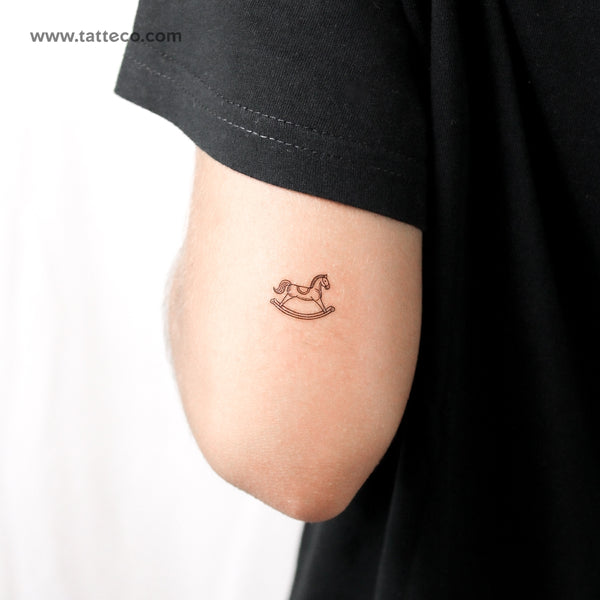 Rocking Horse Temporary Tattoo - Set of 3