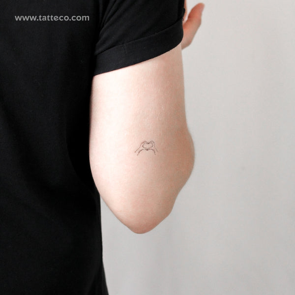 Heart Hands Temporary Tattoo - Set of 3