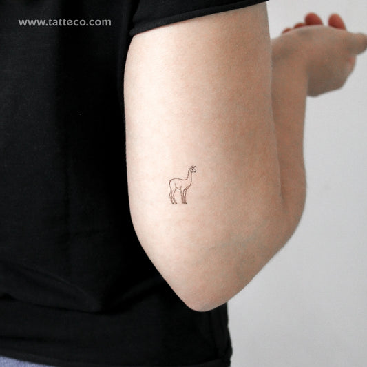 Tatuaje temporal de vicuña - Juego de 3