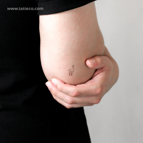 Small Vicuña Temporary Tattoo - Set of 3