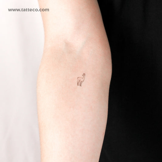 Tatuaje temporal de vicuña pequeña - Juego de 3