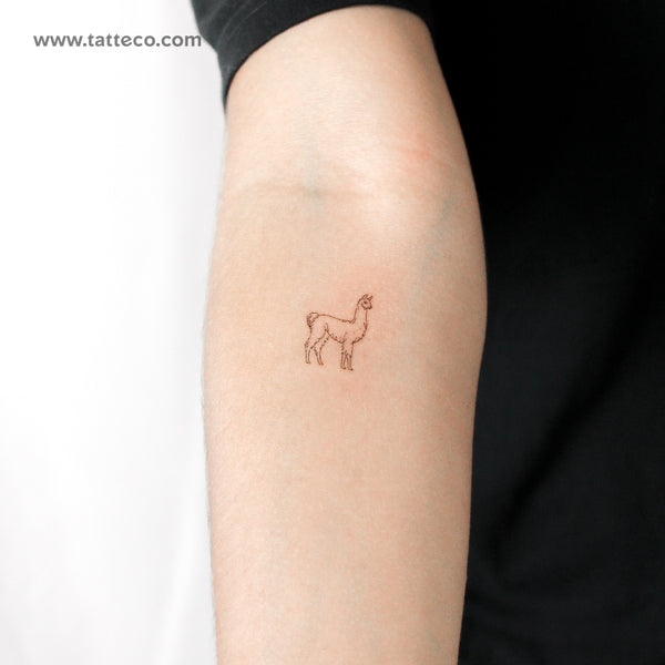 Llama Temporary Tattoo - Set of 3