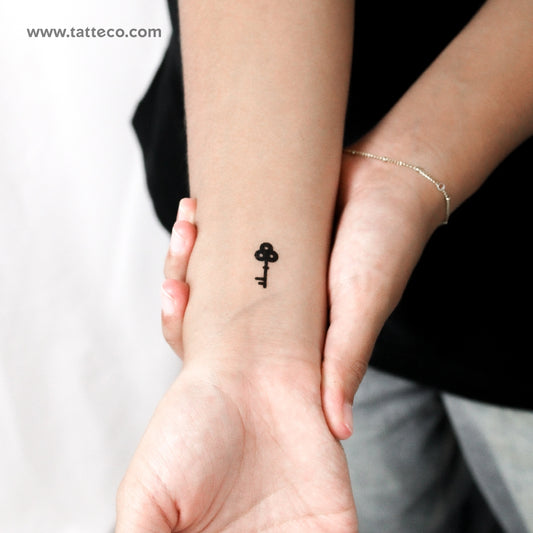 Vintage Key Temporary Tattoo - Set of 3