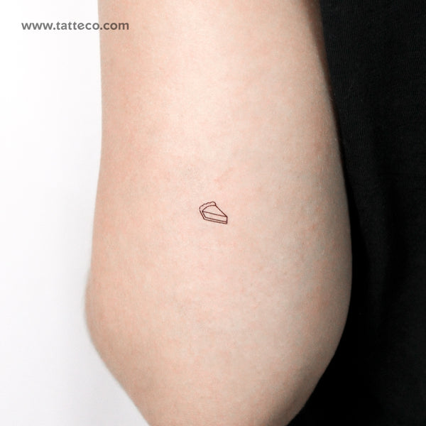 Little Pie Slice Temporary Tattoo - Set of 3