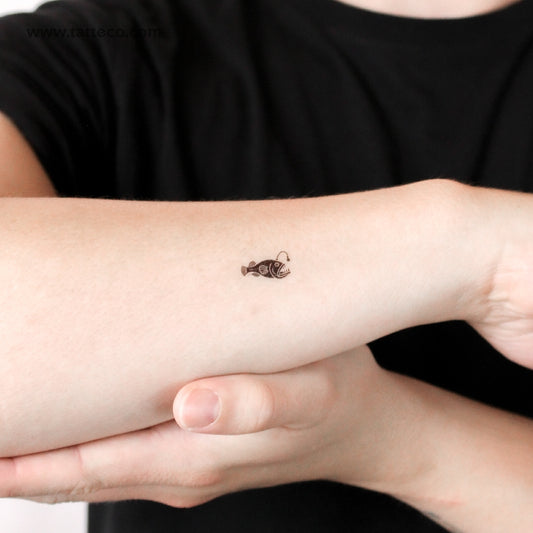 Little Anglerfish Temporary Tattoo - Set of 3
