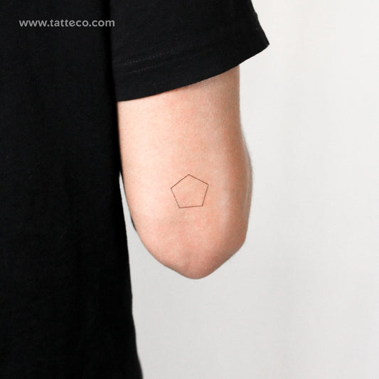 Pentagon Temporary Tattoo - Set of 3