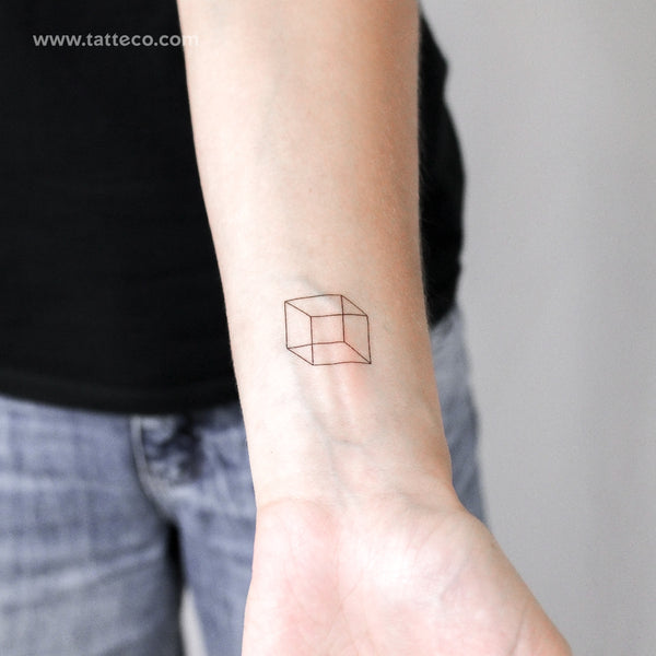 Cube Temporary Tattoo - Set of 3
