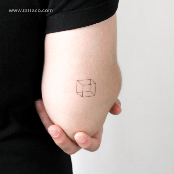 Cube Temporary Tattoo - Set of 3
