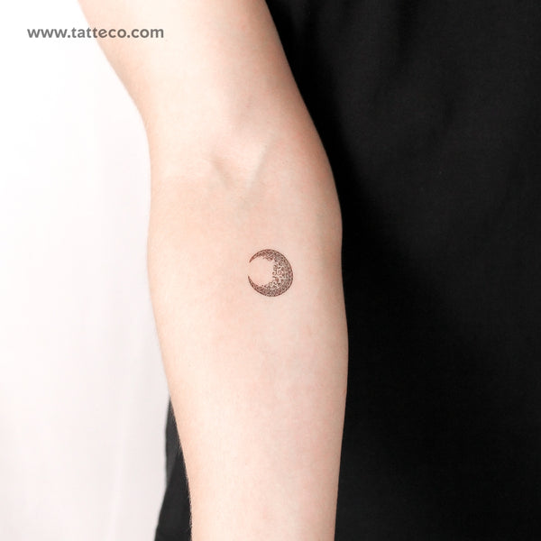 Small Ornamental Moon Temporary Tattoo - Set of 3