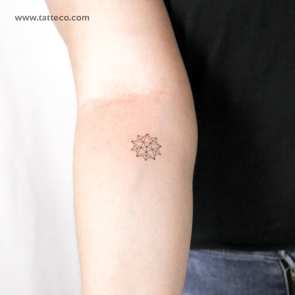 Kepler-Poinsot Polyhedron Temporary Tattoo - Set of 3