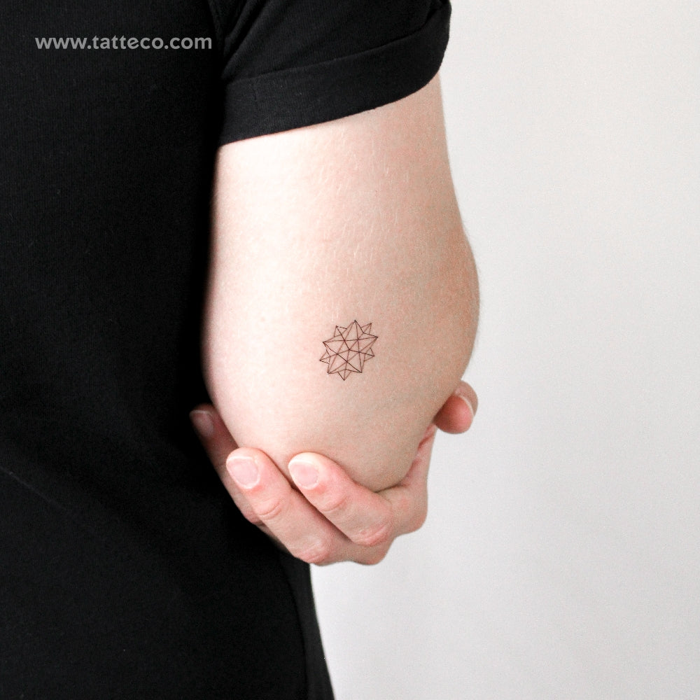 Kepler-Poinsot Polyhedron Temporary Tattoo - Set of 3