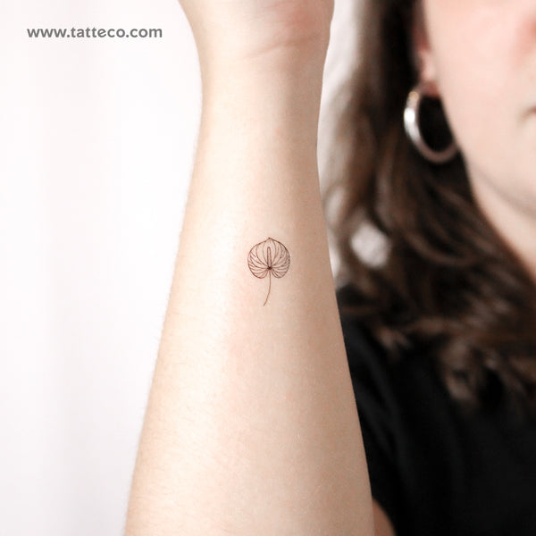 Anthurium Temporary Tattoo - Set of 3