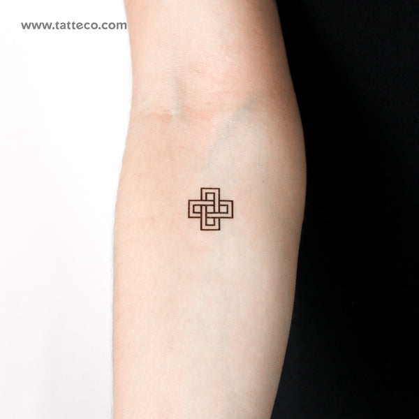 Squared Solomon's Knot Temporary Tattoo - Set of 3