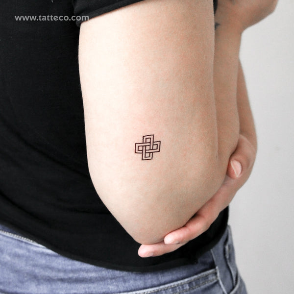 Squared Solomon's Knot Temporary Tattoo - Set of 3