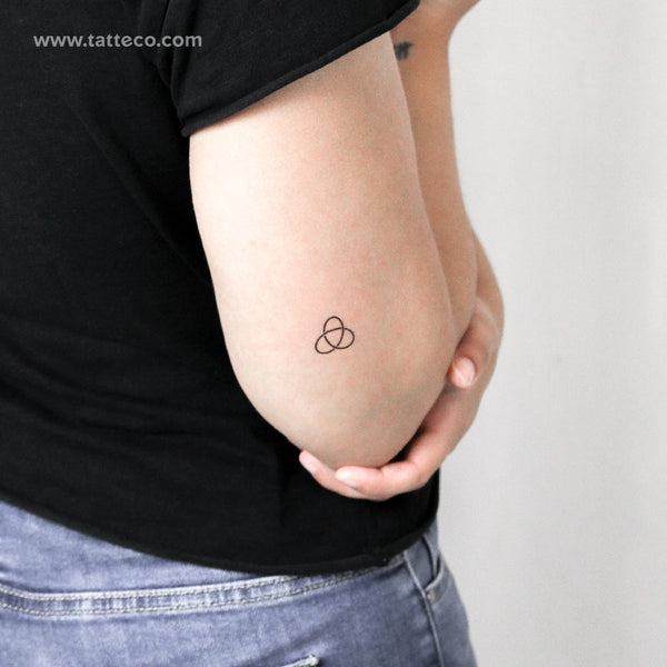 Trefoil Knot Temporary Tattoo - Set of 3