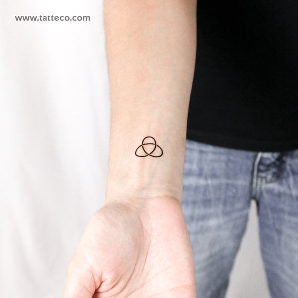 Trefoil Knot Temporary Tattoo - Set of 3