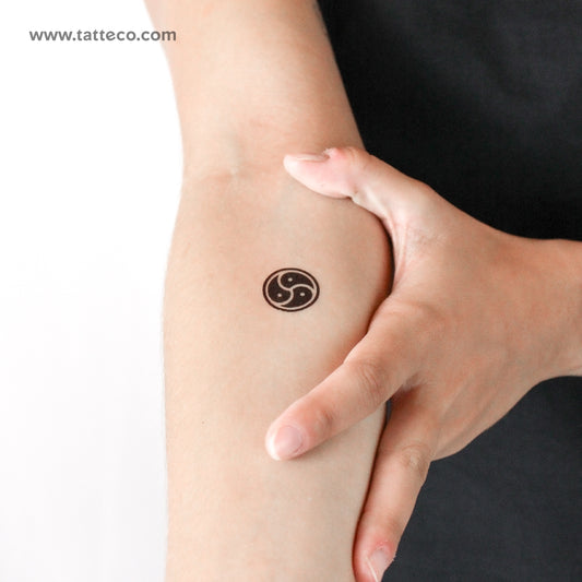 BDSM Triskele Temporary Tattoo - Set of 3