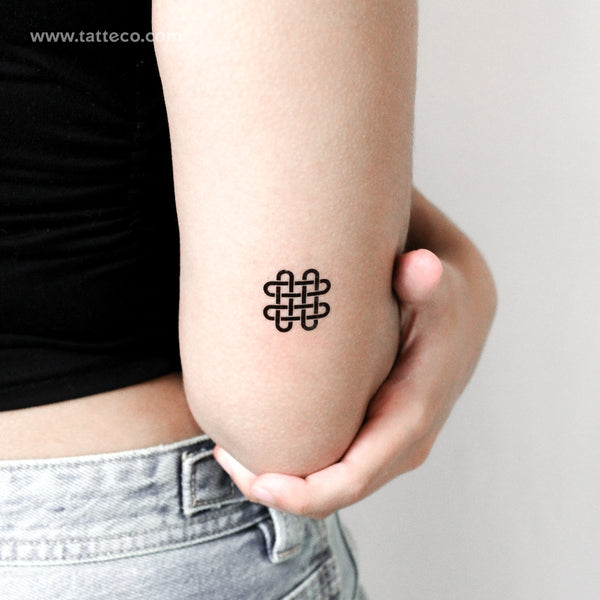 Quadruple Solomon's Knot Temporary Tattoo - Set of 3