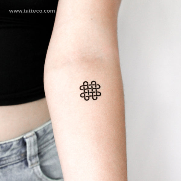 Quadruple Solomon's Knot Temporary Tattoo - Set of 3