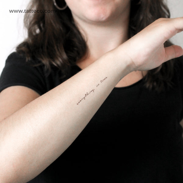 Everything, In Time Temporary Tattoo - Set of 3