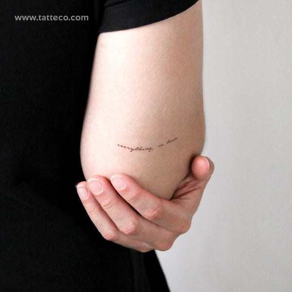 Everything, In Time Temporary Tattoo - Set of 3